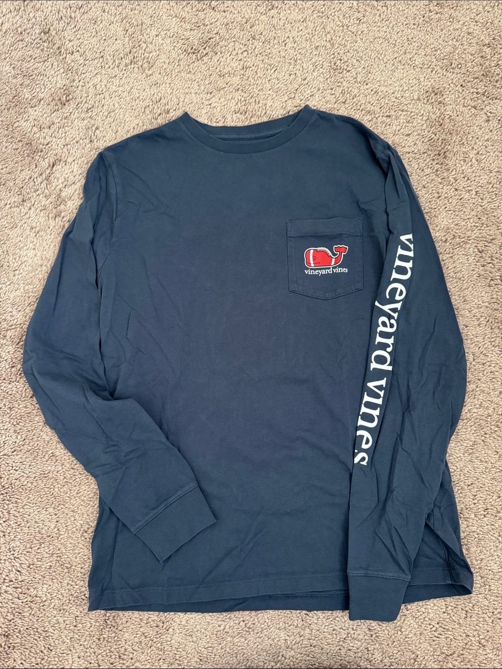 Vineyard Vines Men's Long-Sleeve Pocket Tee - Navy